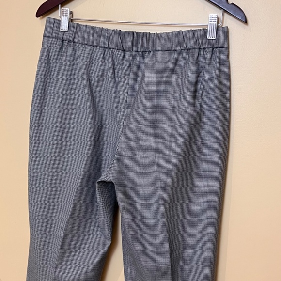 Babaton Conan Wool Houndstooth Cropped Pleated Dress Pants - Women's Size 8 - Picture 4 of 10